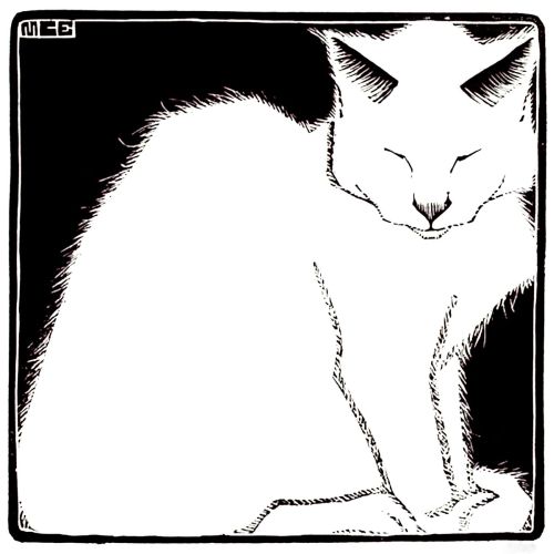 Maurits Cornelis Escher, Beyaz Kedi I Maurits Cornelis Escher, Beyaz Kedi I