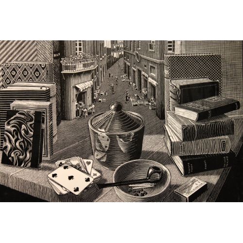Maurits Cornelis Escher, Natürmort Ve Cadde Maurits Cornelis Escher, Natürmort Ve Cadde