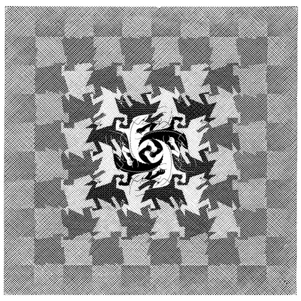 Maurits Cornelis Escher Gelişme I Op Art Sanat Akımları Kanvas Efektli Tablo, Resim Kağıdı Baskısı, Reprodüksiyon ve