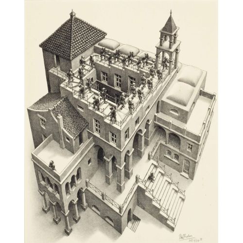 Maurits Cornelis Escher, Ascending And Descending