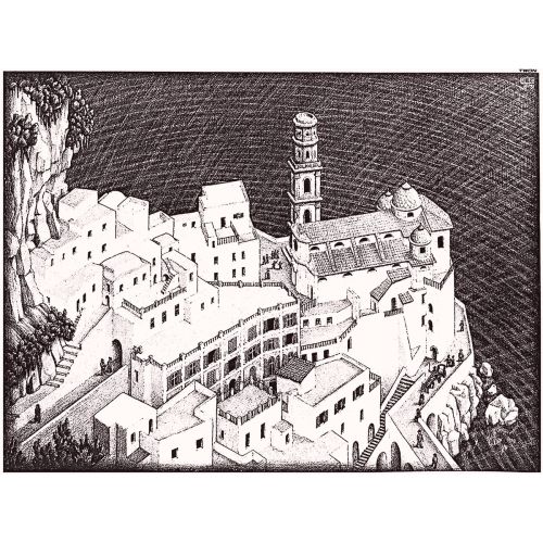 Maurits Cornelis Escher, Atrani Coast Of Amalfi