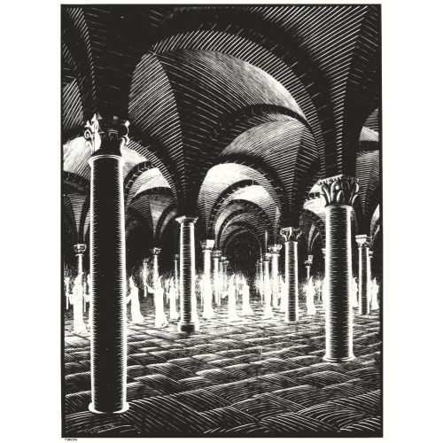 Maurits Cornelis Escher, Procession In Crypt Maurits Cornelis Escher, Procession In Crypt