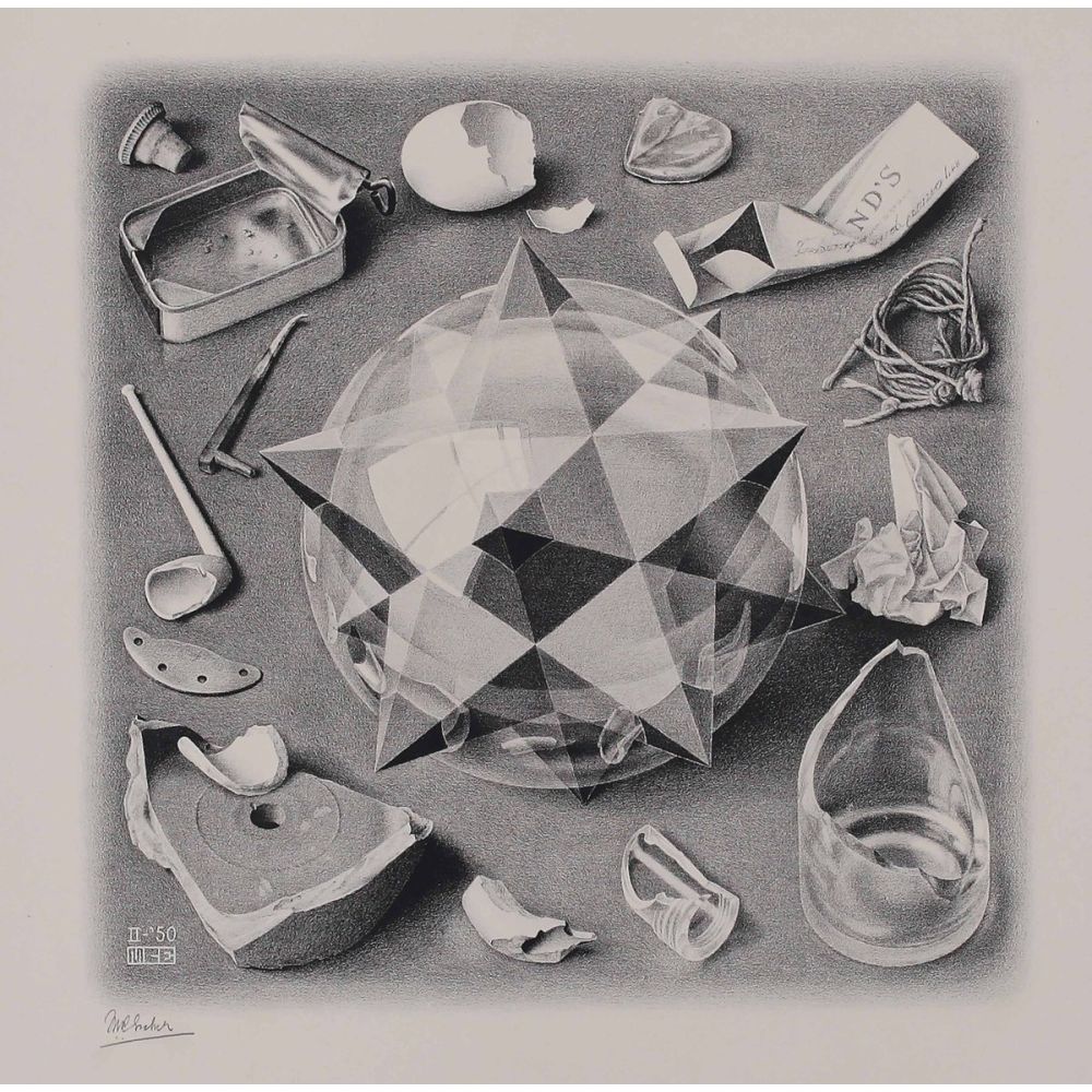 Maurits Cornelis Escher Düzen Ve Kaos I Sürrealizm Maurits Cornelis Escher Düzen Ve Kaos I Sürrealizm Sanat Akımları Kanvas Efektli Tablo, Resim Kağıdı Baskısı