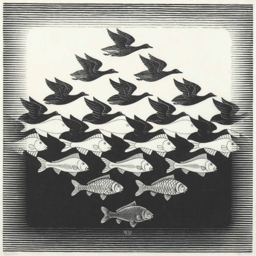 Maurits Cornelis Escher, Gökyüzü Ve Su I Maurits Cornelis Escher, Gökyüzü Ve Su I