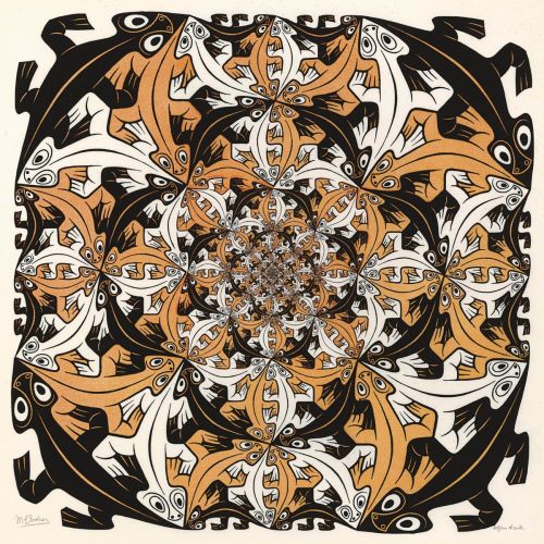 Maurits Cornelis Escher, Daha Küçük Ve Daha Küçük Maurits Cornelis Escher, Daha Küçük Ve Daha Küçük