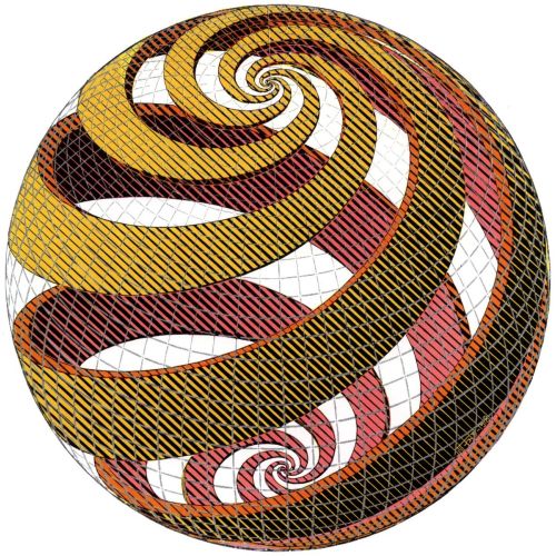 Maurits Cornelis Escher, Küre Spiralleri Maurits Cornelis Escher, Küre Spiralleri