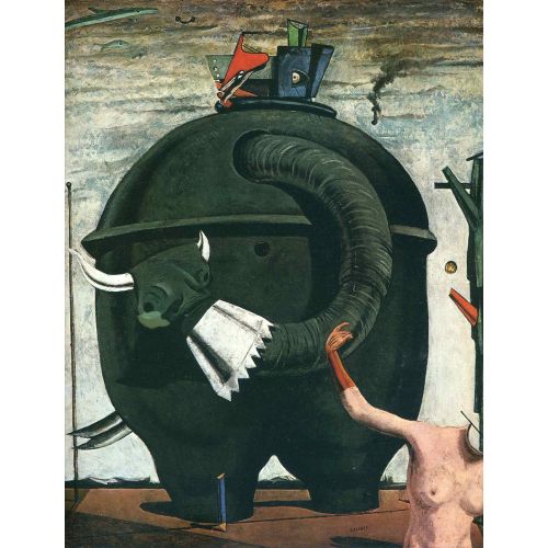 Max Ernst, The Elephant Celebes 1921 Surrealism Max Ernst The Elephant Celebes 1921 Surrealism Art Movements Canvas, Drawing Paper Prints, Reproduction Oil Painting and High
