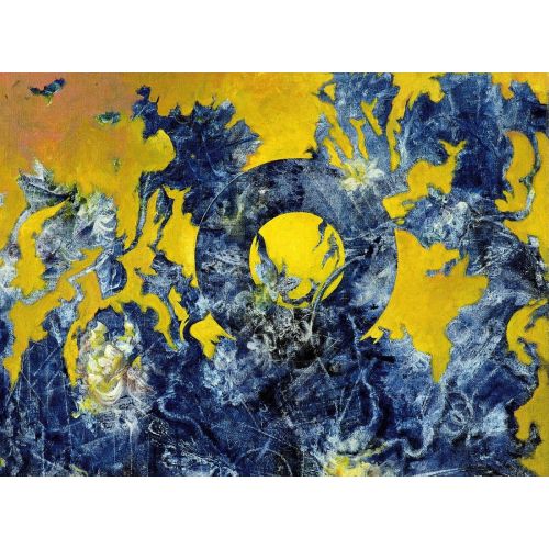 Max Ernst, Blue And Yellow Composition