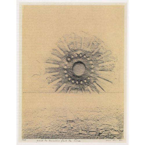 Max Ernst, When Light Cartwheels Frottage