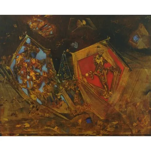 Max Ernst Dünya Bir Hikaye Sürrealizm Sanat Akımları Kanvas Efektli Tablo, Resim Kağıdı Baskısı, Reprodüksiyon ve