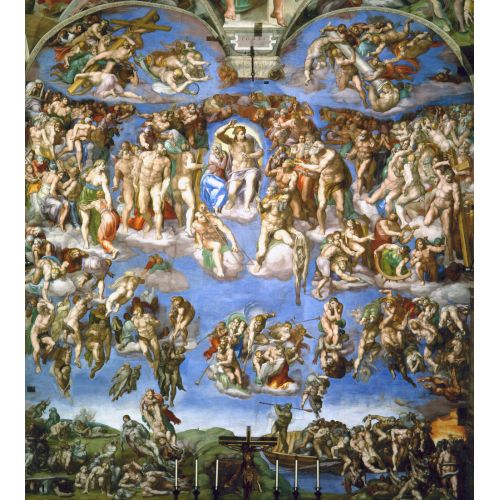 Last Judgement, Michelangelo Mystic Canvas Prints Michelangelo, The Final Judgment, Canvas Print, Oil Painting Replica and High