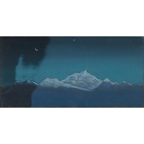 Nicholas Roerich, Himalayas, Sikkim Symbolism Art Movements Canvas, Drawing Paper Prints, Reproduction Oil Painting and High