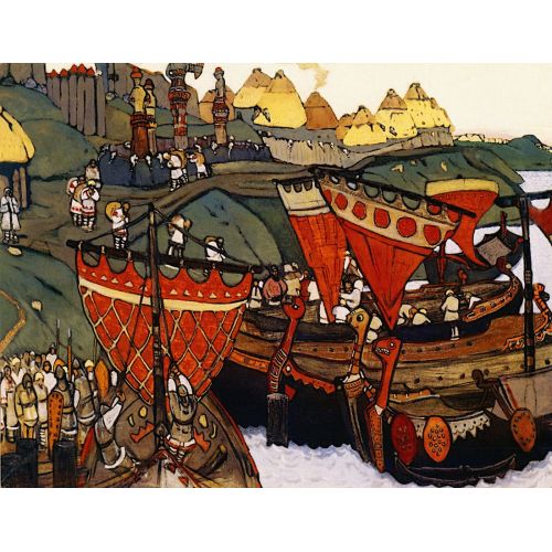 Nicholas Roerich, Ancient Russians At Dnieper Nicholas Roerich, Ancient Russians At Dnieper