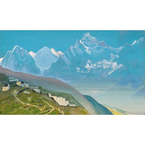 Nicholas Roerich, Himalayas Symbolism Nicholas Roerich, Himalayas Symbolism Art Movements Canvas, Drawing Paper Prints, Reproduction Oil Painting and High Resolution