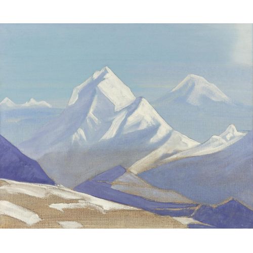 Nicholas Roerich, Himalayan Landscape Symbolism Nicholas Roerich, Himalayan Landscape Symbolism Art Movements Canvas, Drawing Paper Prints, Reproduction Oil Painting and High