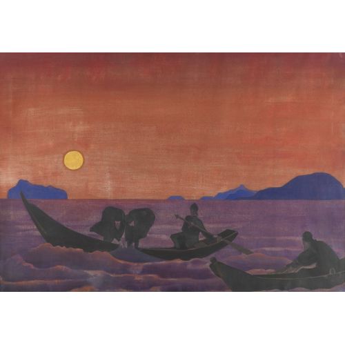 Nicholas Roerich, And We Continue Fishing From The Series Sancta Nicholas Roerich, And We Continue Fishing From The Series Sancta