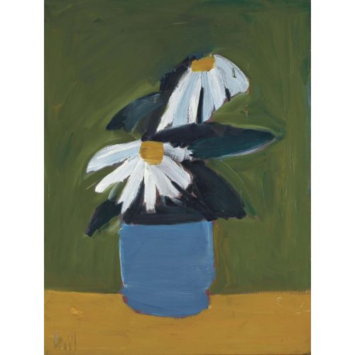 Nicolas De Stael, Fleurs Au Pot Bleu Nicolas De Stael, Fleurs Au Pot Bleu