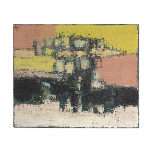 Nicolas De Stael, Composition With Yellow Abstract Nicolas De Stael Composition With Yellow Abstract Art Movements Canvas, Drawing Paper Prints, Reproduction Oil Painting and High