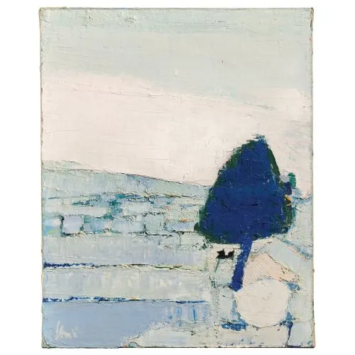 Nicolas De Stael Provence Manzarası Soyut Nicolas De Stael Provence Manzarası Soyut Sanat Akımları Kanvas Efektli Tablo, Resim Kağıdı Baskısı, Reprodüksiyon ve