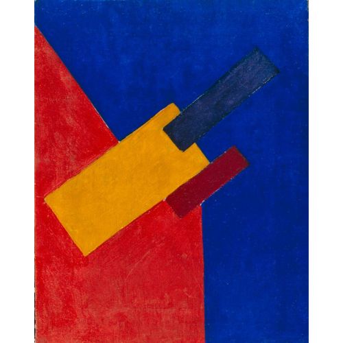 Olga Rozanova, Red, Blue, Yellow Composition  Suprematism Art Movements