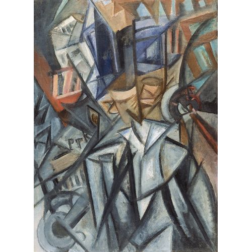 Olga Rozanova, Sokaktaki Adam (Hacim Analizi) Süprematizm Olga Rozanova, Sokaktaki Adam (Hacim Analizi) Süprematizm Sanat Akımları