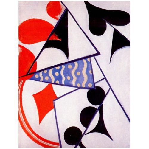 Olga Rozanova, Four aces Suprematism Olga Rozanova, Four aces Suprematism Art Movements