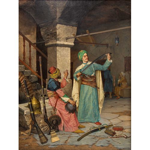 Silah Taciri (Tüccarı, Satıcısı), Osman Hamdi Bey Realizm Sanat Akımları Silah Taciri (Tüccarı, Satıcısı), Osman
