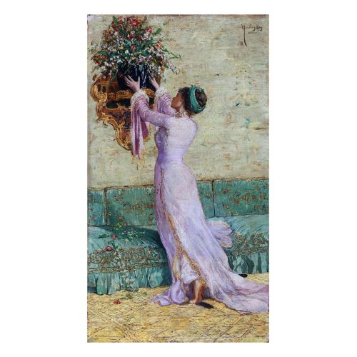 Osman Hamdi Bey, The Girl Placing A Vase