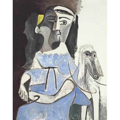 Pablo Picasso, Woman With Dog 2