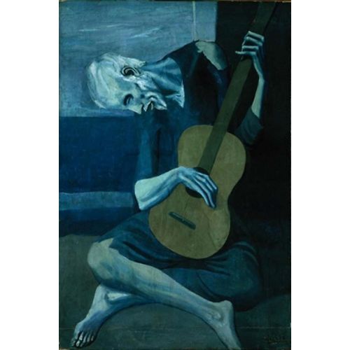 Pablo Picasso The Old Guitarist Cubism Art Movements Pablo Picasso The Old Guitarist Painting Buy Oil Painting Canvas:The old
