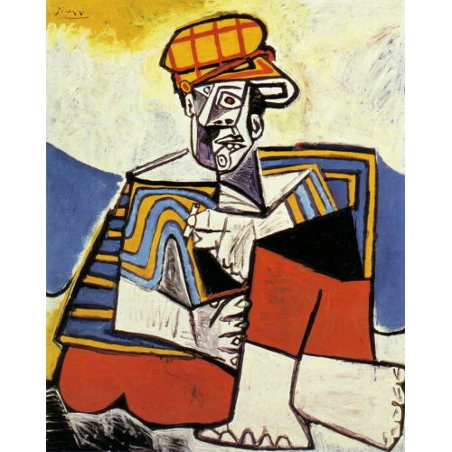 Pablo Picasso The Smoker Figure Art Movements Pablo Picasso The Smoker Buy Oil Painting Canvas: It was made in 1953, Pablo