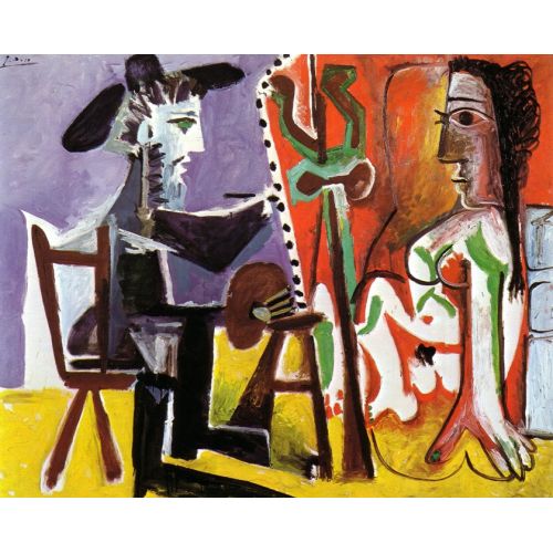 Pablo Picasso, The Artist And His Model