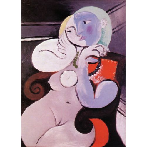 Pablo Picasso, Nude Woman In A Red Armchair