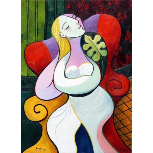 Pablo Picasso, Seated Woman Doing Her Hair Pablo Picasso, Seated Woman Doing Her Hair