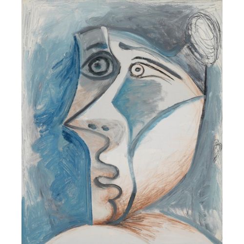 Pablo Picasso, Tete De Femme Au Chignon Pablo Picasso, Tete De Femme Au Chignon