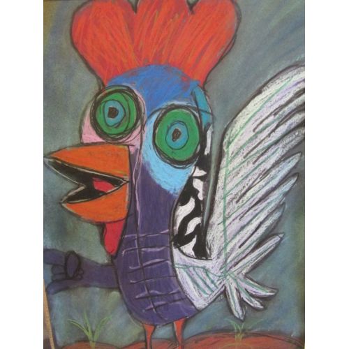 Pablo Picasso Le Coq Lesson Figure Art Movements  Canvas print, oil painting reproduction, artworks, painting paper print