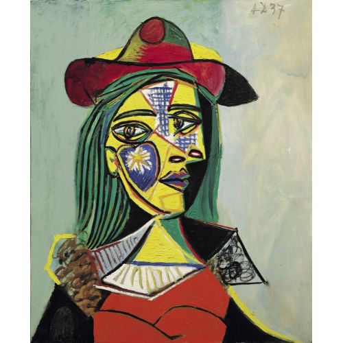 Pablo Picasso, Kürk Ve Şapkalı Kadın
