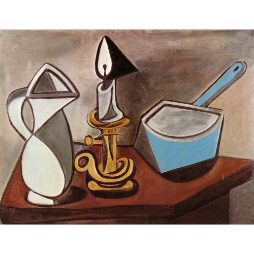 Pablo Picasso, Sürahi Mum Ve Güveç Pablo Picasso, Sürahi Mum Ve Güveç