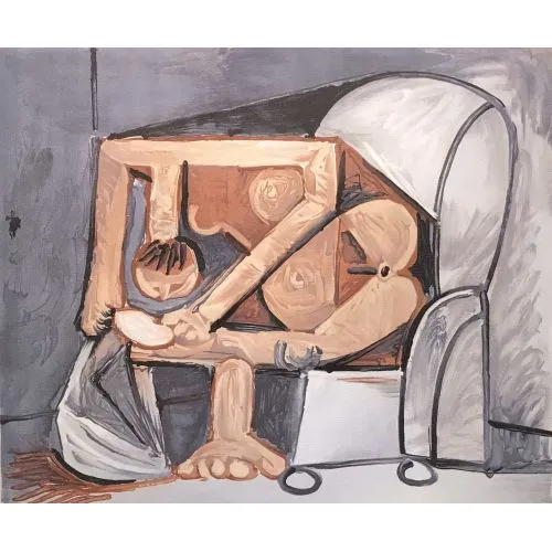 Pablo Picasso Kadınlar Tuvaleti Kübizm Pablo Picasso Kadınlar Tuvaleti Kübizm Sanat Akımları Kanvas, tuval baskı, yağlı boya reprodüksiyon tablo yaptırma