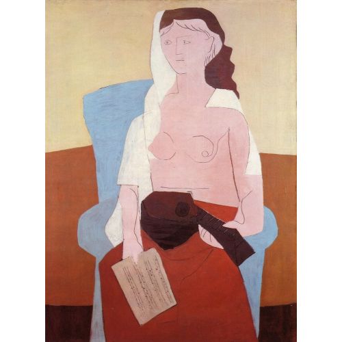 Pablo Picasso, Woman With A Mandolin 2
