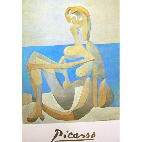 Pablo Picasso, Nude Seated On Beach Pablo Picasso, Nude Seated On Beach