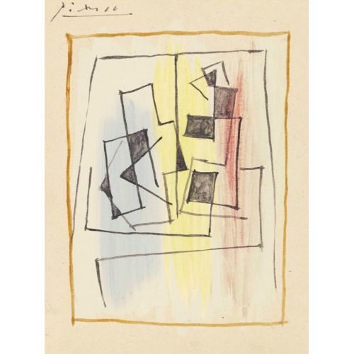 Pablo Picasso, Kare Masada Natürmort Pablo Picasso, Kare Masada Natürmort