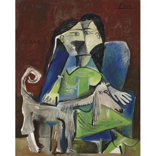 Pablo Picasso, Woman With Dog