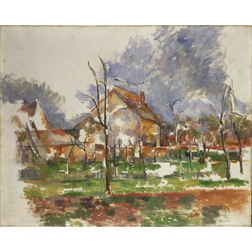 Paul Cezanne, Winter Landscape,Giverny