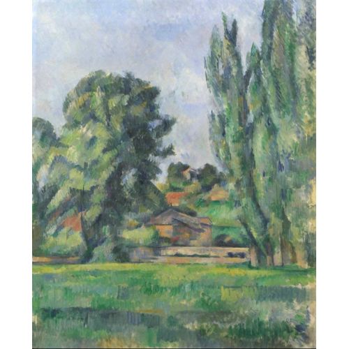 Paul Cezanne, Kavak Ağaçlı Manzara