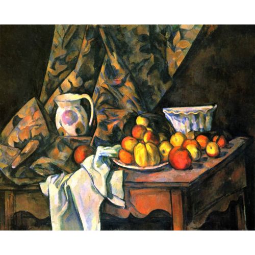 Paul Cezanne, Elma Ve Şeftali İle Natürmort Paul Cezanne, Elma Ve Şeftali İle Natürmort