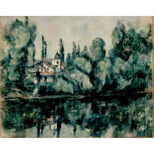 Paul Cezanne, Marne Villa On The Bank Of A River
