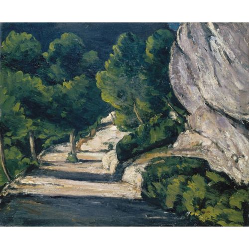 Paul Cezanne, Road With Trees In Rocky Mountains