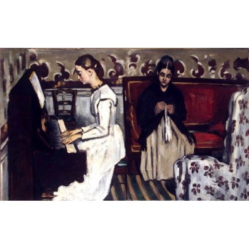 Paul Cezanne, Girl At The Piano
