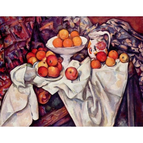 Paul Cezanne, Elma Ve Portakal İle Natürmort Paul Cezanne, Elma Ve Portakal İle Natürmort